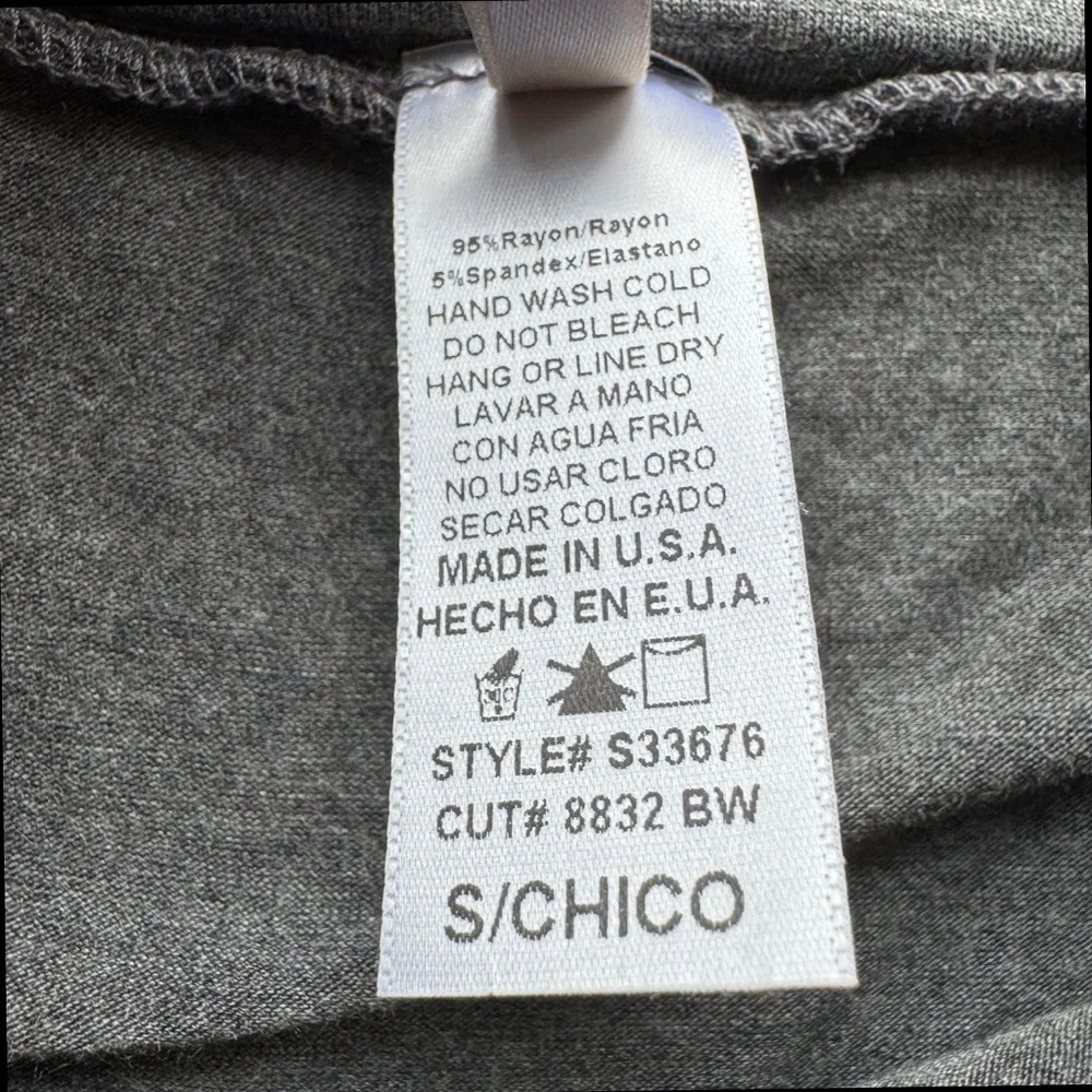 MONO B gray mini skirt maxi panel overlay Size S